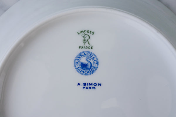 Green & Gold Leaves Soup Plate