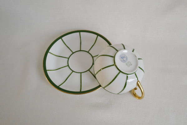 Art Déco Design Cup & Saucer (Set of 2)