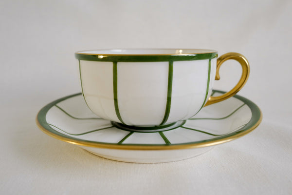 Art Déco Design Cup & Saucer (Set of 2)