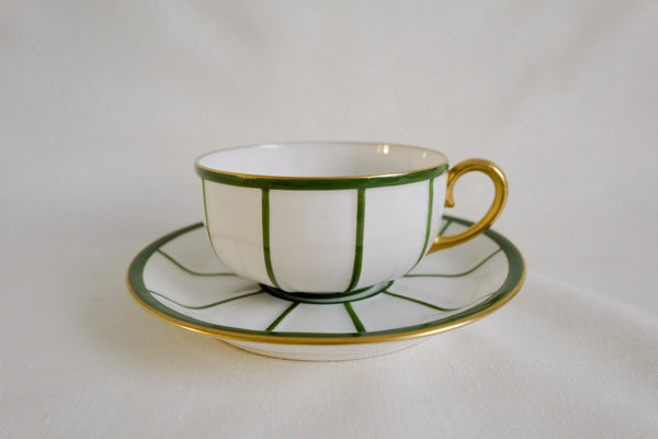 Art Déco Design Cup & Saucer (Set of 2)