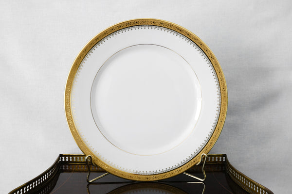 Incrustation Gold Rimmed Dinner Plate