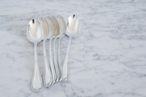 Ribbon Silver Plated Coffee Spoon (Set of 6)