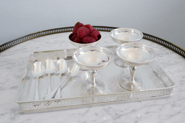 Silver Plated Ice Cream Bowl