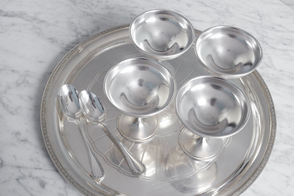 Silver Plated Ice Cream Bowl