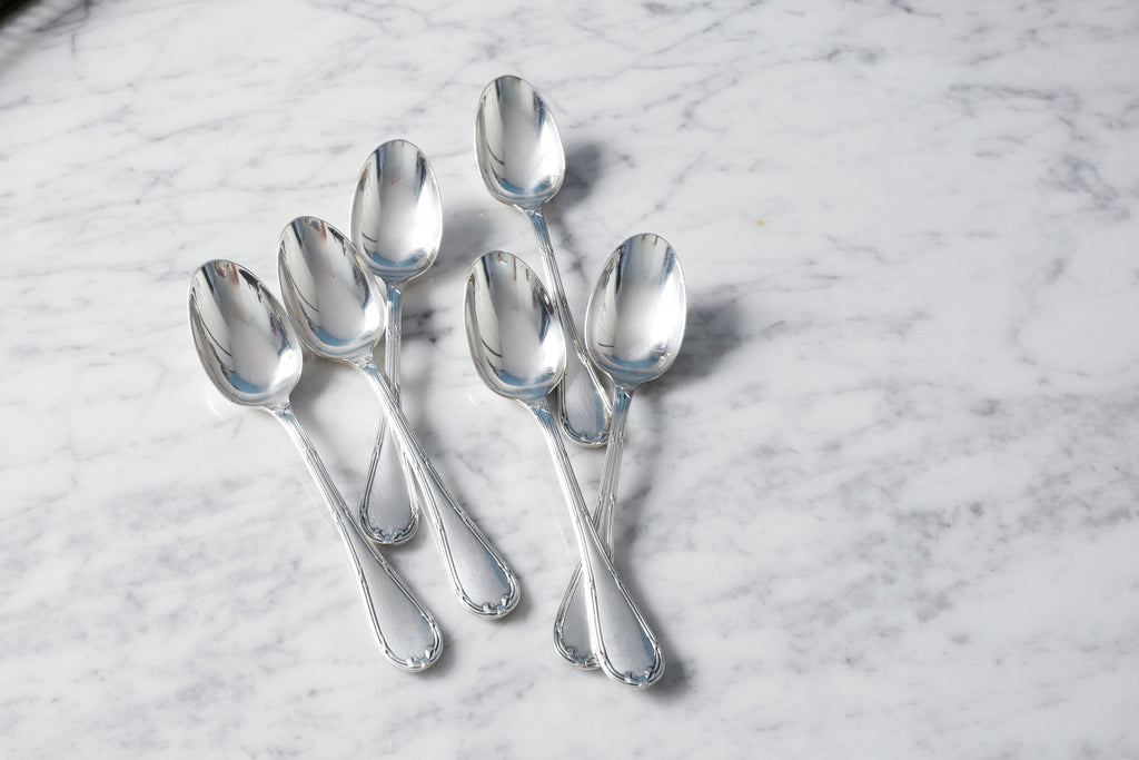 Ribbon Silver Plated Coffee Spoon (Set of 6)