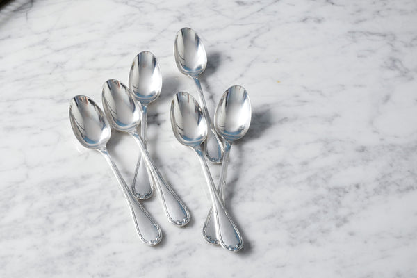 Ribbon Silver Plated Coffee Spoon (Set of 6)