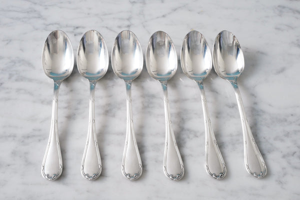 Ribbon Silver Plated Coffee Spoon (Set of 6)