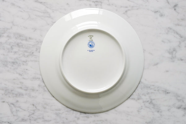 Green & Gold Leaves Salad Plate