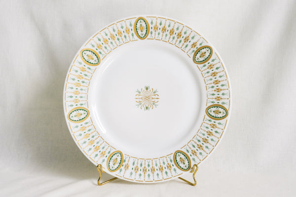 Green & Gold Leaves Salad Plate