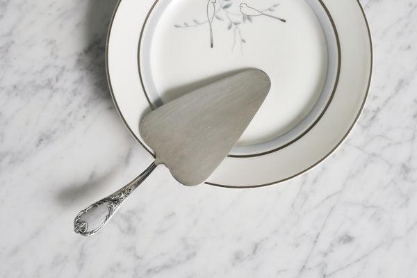 Silver Plated Short Handle Cake Server