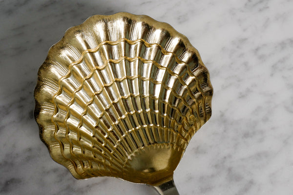Gold Plated Sterling Silver Berry Server