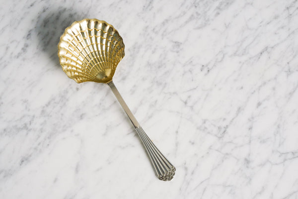 Gold Plated Sterling Silver Berry Server