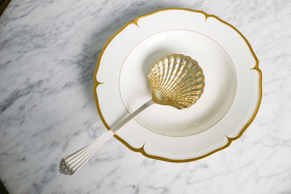 Gold Plated Sterling Silver Berry Server