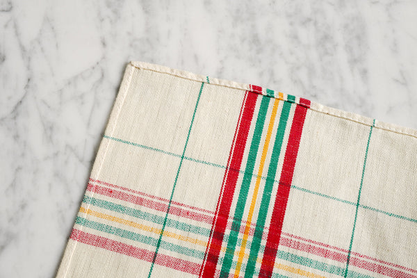 French Linen Tea Towel with initial BM
