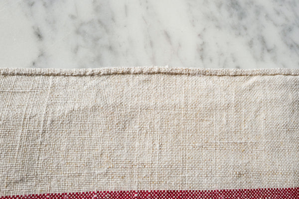 French Linen Tea Towel with initial DJ