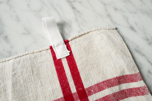 French Linen Tea Towel with initial DJ