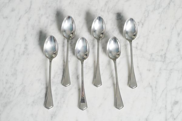 Silver Plated Angled Dessert Spoon (Set of 6)