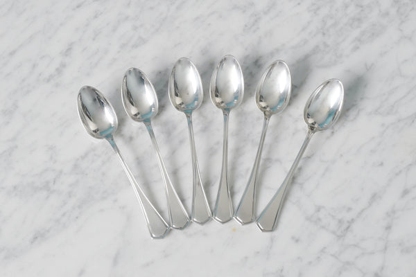Silver Plated Angled Dessert Spoon (Set of 6)