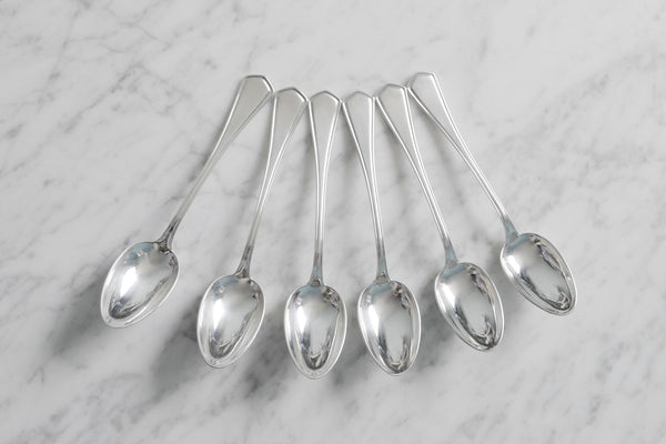 Silver Plated Angled Dessert Spoon (Set of 6)