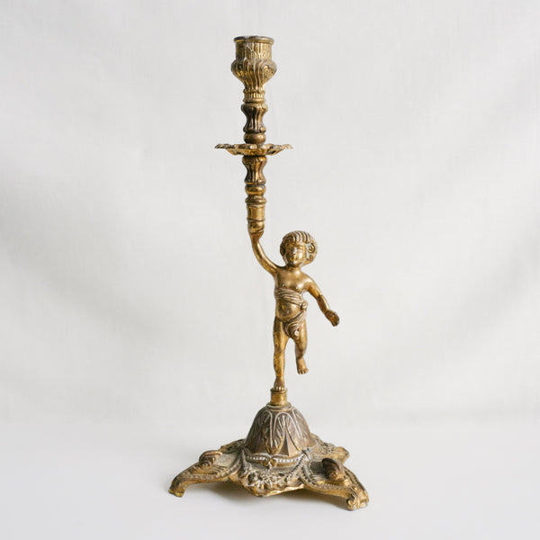 Brass Enfant Candle Holder