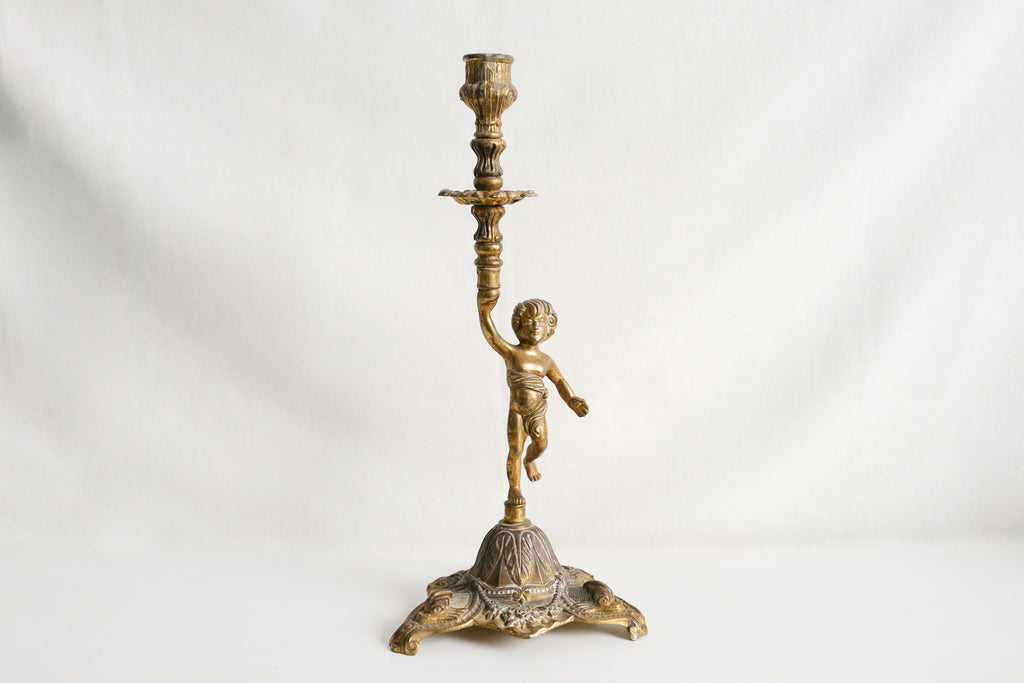 Brass Enfant Candle Holder