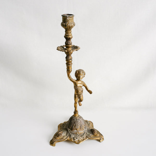 Brass Enfant Candle Holder