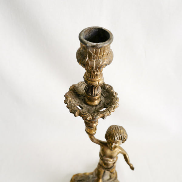 Brass Enfant Candle Holder