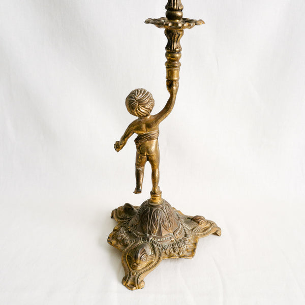 Brass Enfant Candle Holder
