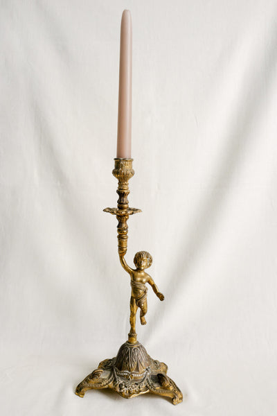 Brass Enfant Candle Holder