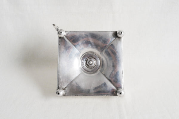 Silver Plated Square Candle Holder