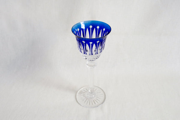 St. Louis Blue Wine Glass
