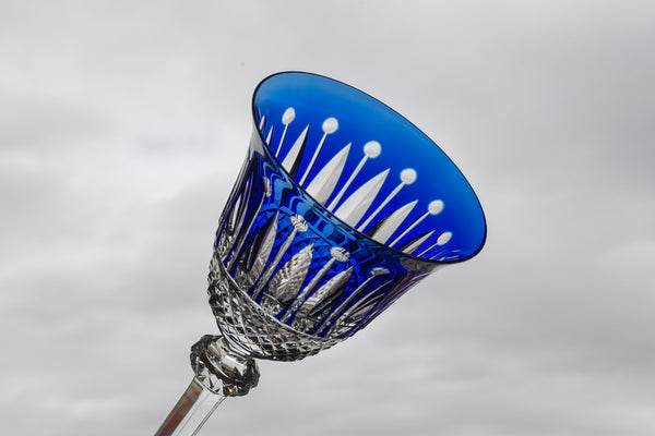 St. Louis Blue Wine Glass