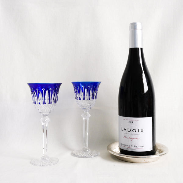 St. Louis Blue Wine Glass