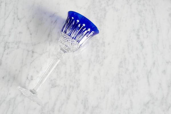 St. Louis Blue Wine Glass