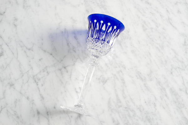 St. Louis Blue Wine Glass
