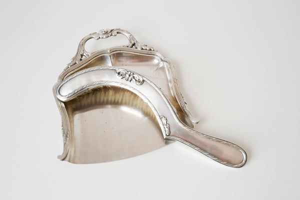 Silver Plated Crumb Tray & Brush