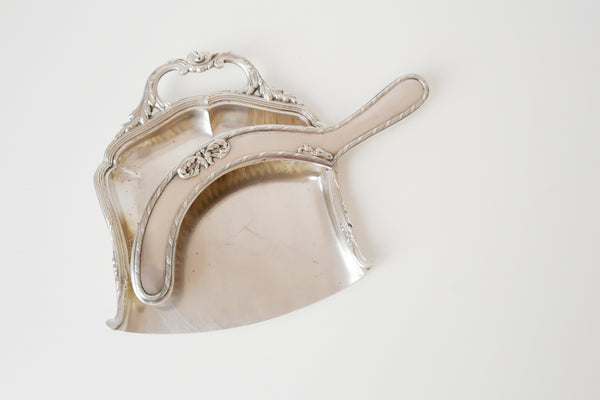Silver Plated Crumb Tray & Brush