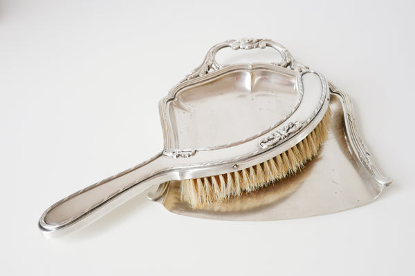 Silver Plated Crumb Tray & Brush