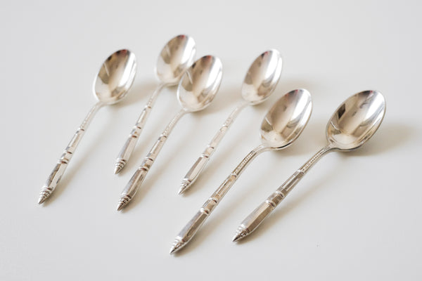 Silver Plated Coffee Spoon & Sugar Tongs Set