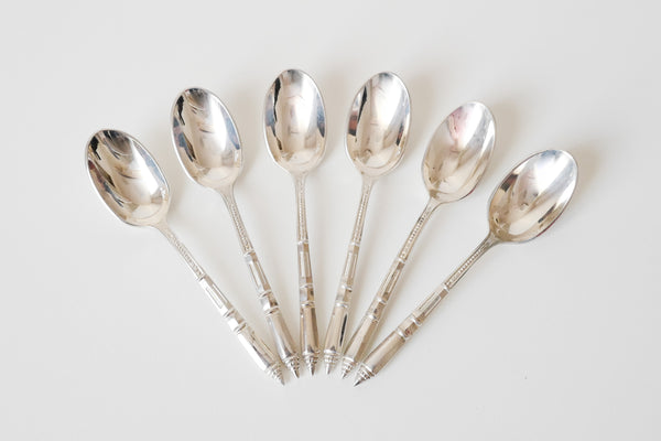 Silver Plated Coffee Spoon & Sugar Tongs Set