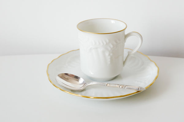 Silver Plated Coffee Spoon & Sugar Tongs Set
