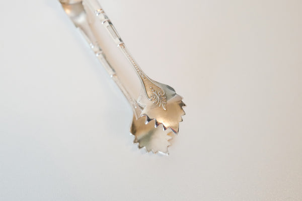 Silver Plated Coffee Spoon & Sugar Tongs Set