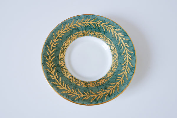 Green Marble Coffee Cup & Saucer