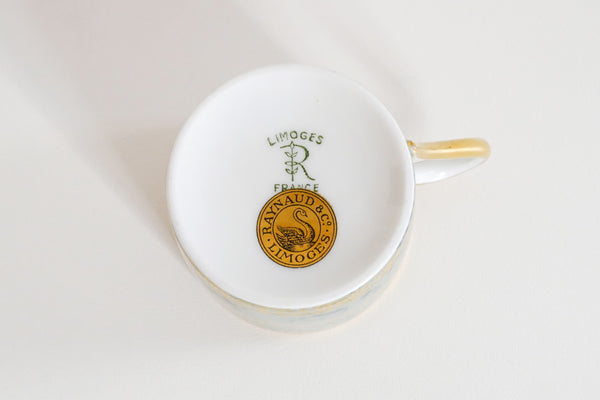 Green Marble Coffee Cup & Saucer