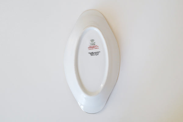 Laurel Double Dorure Oval Plate