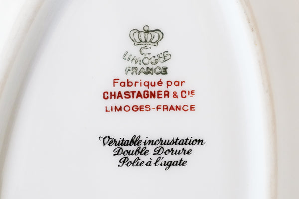 Laurel Double Dorure Oval Plate
