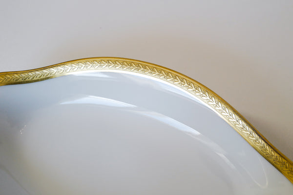 Laurel Double Dorure Oval Plate