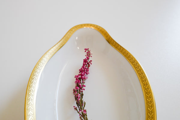 Laurel Double Dorure Oval Plate