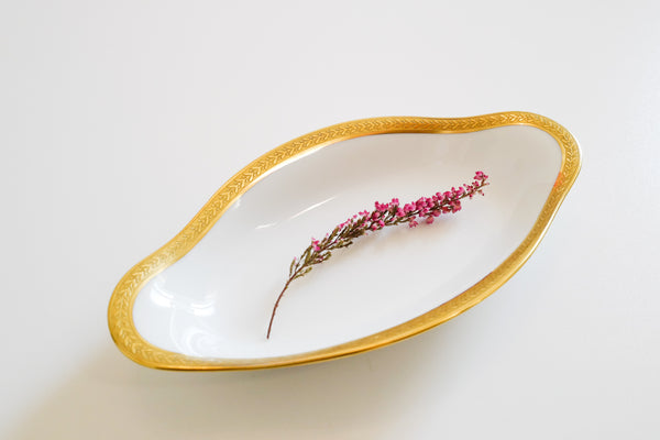 Laurel Double Dorure Oval Plate