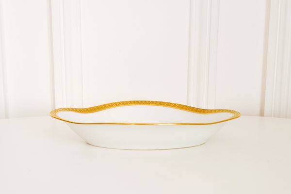 Laurel Double Dorure Oval Plate